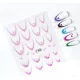 Roniki ombre francia mosolyvonal matrica - öntapadó - rózsaszín