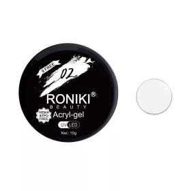 Roniki hema free poly gel - white - 10g