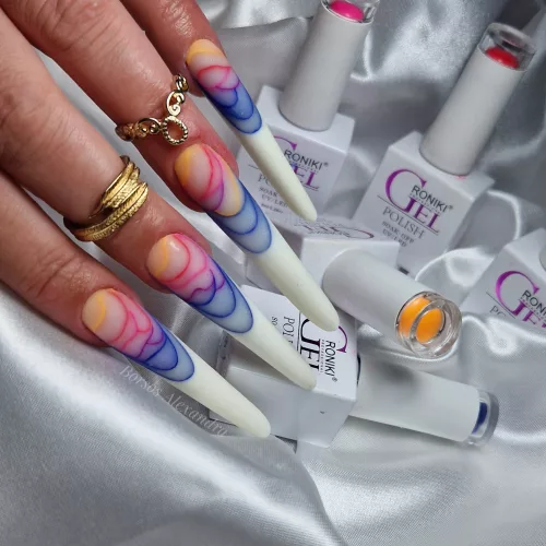 Roniki hema free poly gel - white - 10g