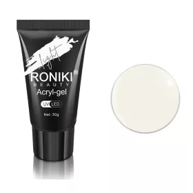 Roniki hema free light poly gel - milky white - 30g