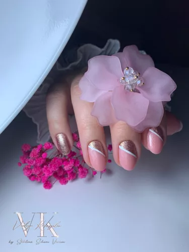 Roniki Pearl peach széria - 01 gél lakk