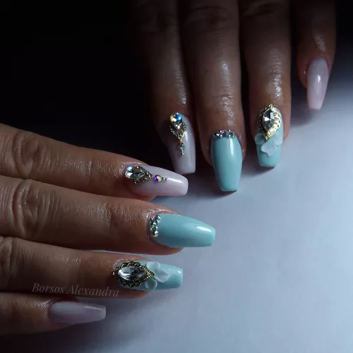Roniki Pearl peach széria - 15 gél lakk