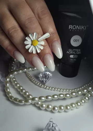 Roniki glitter poly gel - 01 - 30g