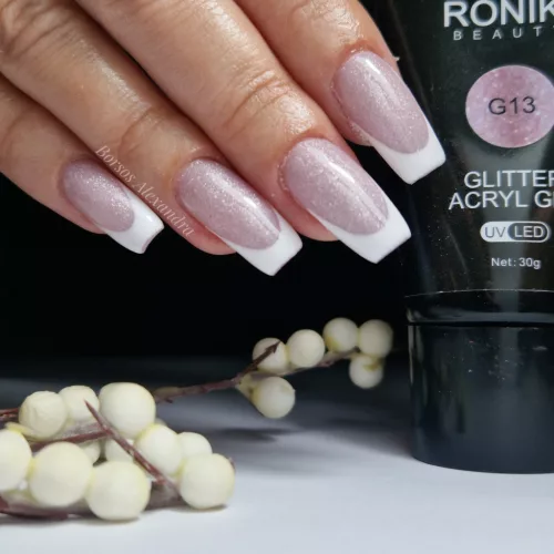 Roniki glitter poly gel - 13 - 30g