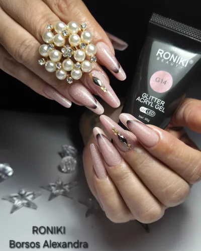 Roniki glitter poly gel - 14 - 30g