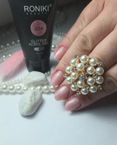 Roniki glitter poly gel - 14 - 30g