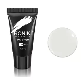 Roniki hema free poly gel - white - 30g - hema mentes