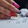 Roniki Platinum diamond széria - 01 csillámos pink gél lakk