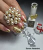 Roniki Platinum diamond széria - 03 csillámos arany gél lakk