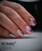 Roniki Platinum diamond széria - 07 csillámos lila gél lakk