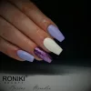 Roniki Platinum diamond széria - 09 csillámos lila gél lakk