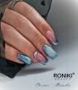 Roniki Platinum diamond széria TPO free - 10 csillámos ciánkék gél lakk