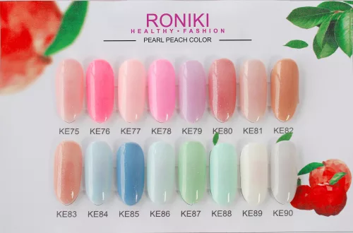 Roniki Pearl peach gél lakk box