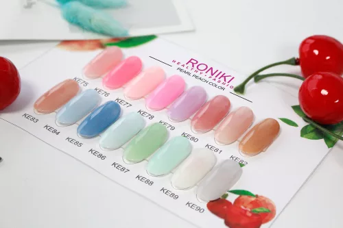 Roniki Pearl peach gél lakk box