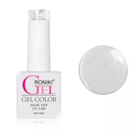   Roniki Pearl threaded széria - 01 fehér gyöngyház gél lakk