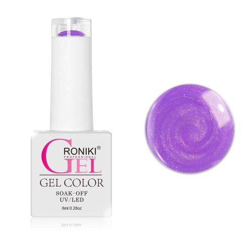 Roniki Pearl threaded széria - 07 lila gyöngyház gél lakk