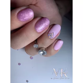   Roniki Pearl threaded széria - 07 lila gyöngyház gél lakk