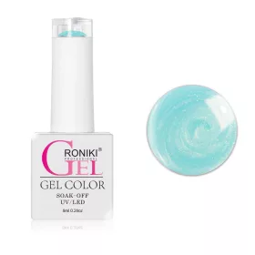   Roniki Pearl threaded széria - 08 menta gyöngyház gél lakk