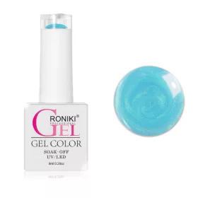   Roniki Pearl threaded széria - 09 világoskék gyöngyház gél lakk