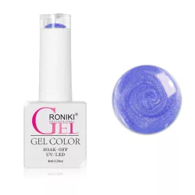   Roniki Pearl threaded széria - 10 sötétkék gyöngyház gél lakk