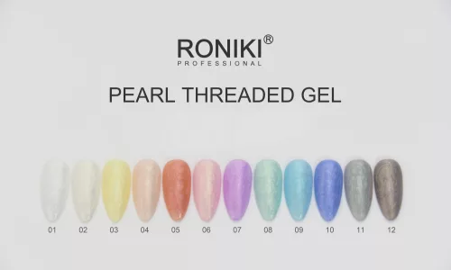 Roniki Pearl threaded széria - 10 sötétlila gyöngyház gél lakk