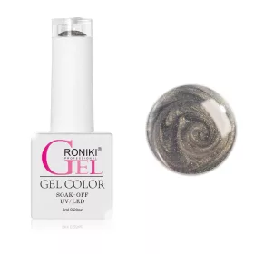   Roniki Pearl threaded széria - 12 barna gyöngyház gél lakk