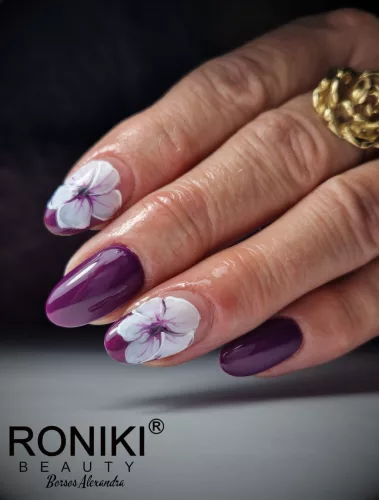 Roniki Purple flower széria - 12 gél lakk