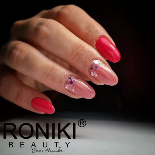 Roniki Rose red széria - 03 gél lakk