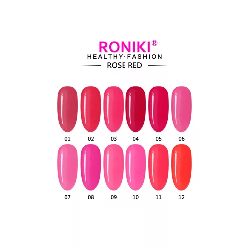 Roniki Rose red széria - 03 gél lakk
