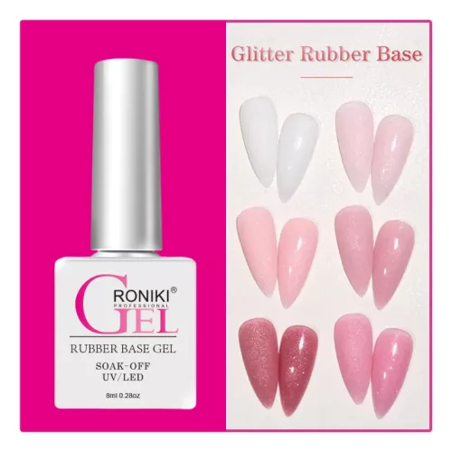 Roniki hema free Shine rubber base  03 - csillámos