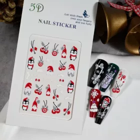 Roniki 3D karácsonyi matrica - öntapadó 