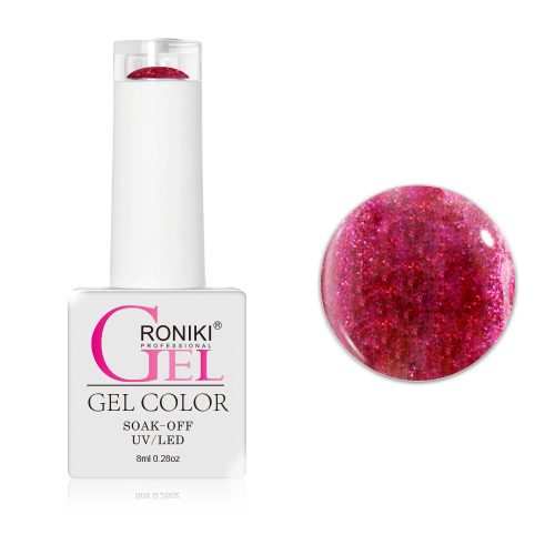 Roniki SF széria TPO free - 17 csillámos pink gél lakk