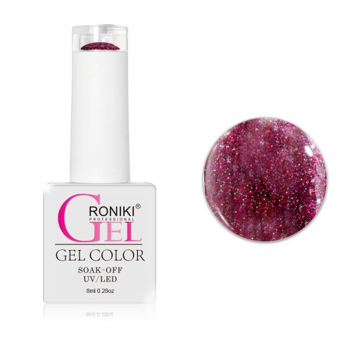 Roniki SF széria - 08 glitteres magenta gél lakk