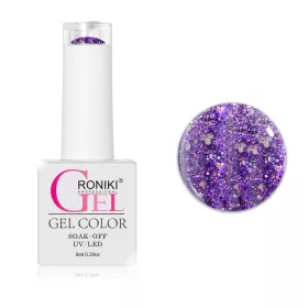 Roniki SF széria - 09 glitteres lila gél lakk