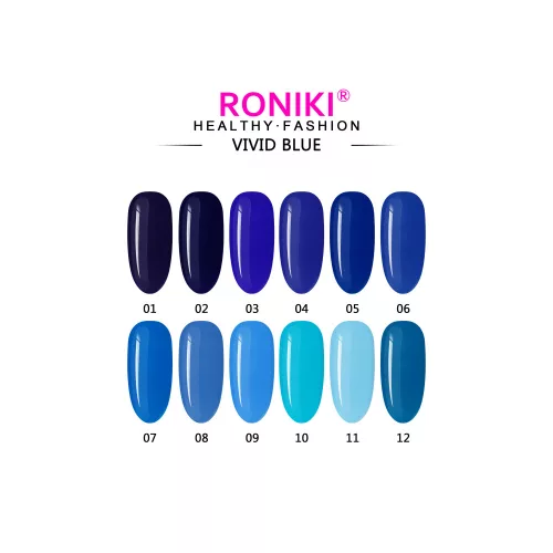 Roniki Vivid blue széria - 09 gél lakk