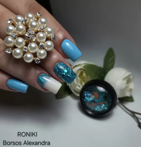 Roniki Vivid blue széria - 10 gél lakk