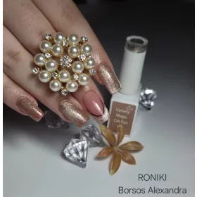 Roniki Variety magic cat eye gél lakk 08 - mágnesezhető