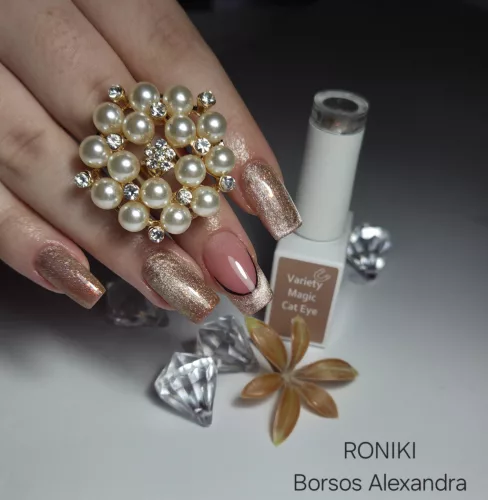 Roniki Variety magic cat eye gél lakk 08 - mágnesezhető