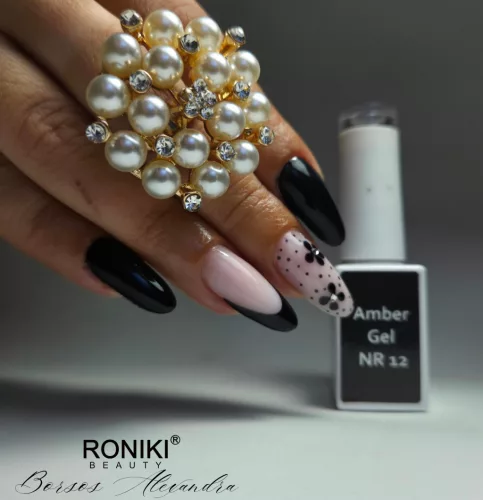 Roniki Warm winter széria - 01 (black)  gél lakk