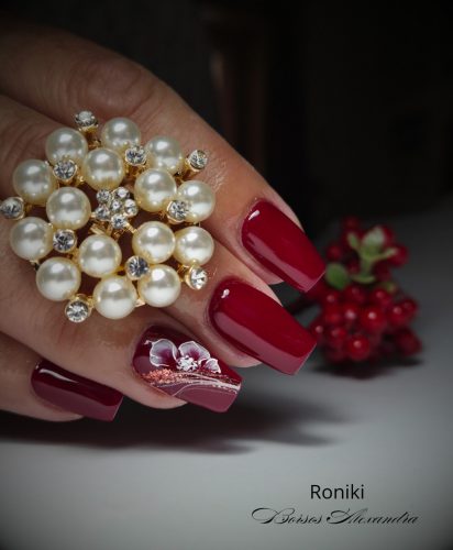 Roniki Warm winter széria - 02 burgundy gél lakk