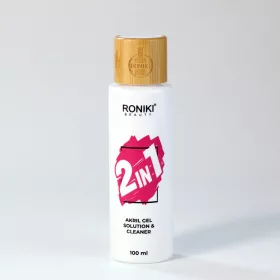 Roniki 2 in 1 akril gel solution & cleaner - 100ml