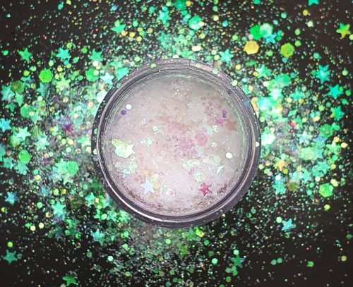 Irrizáló  glitter - fehér #2