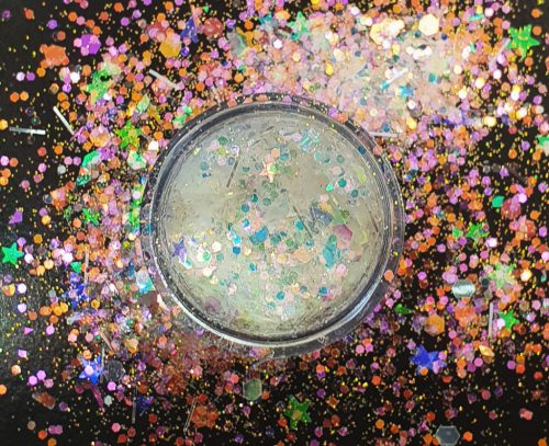 Irrizáló  glitter - fehér #3