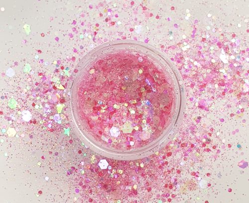 Irrizáló  glitter - rózsaszín #1