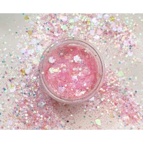 Irrizáló  glitter - rózsaszín #2