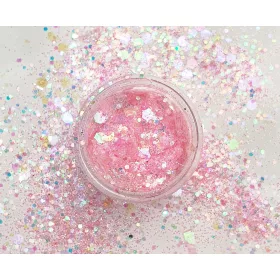 Irrizáló  glitter - rózsaszín #3