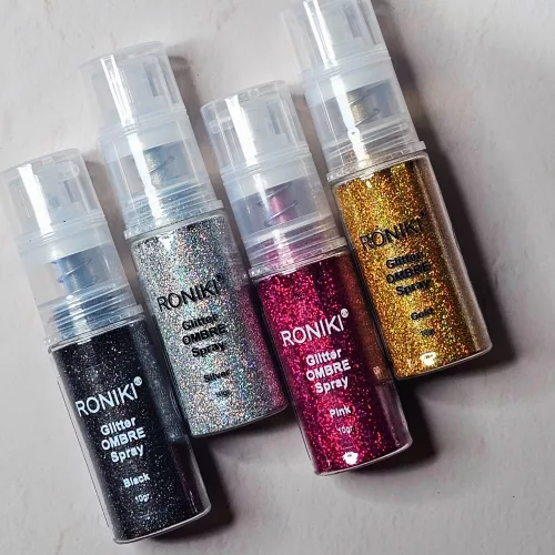 Roniki glitter spray - pink - 10g