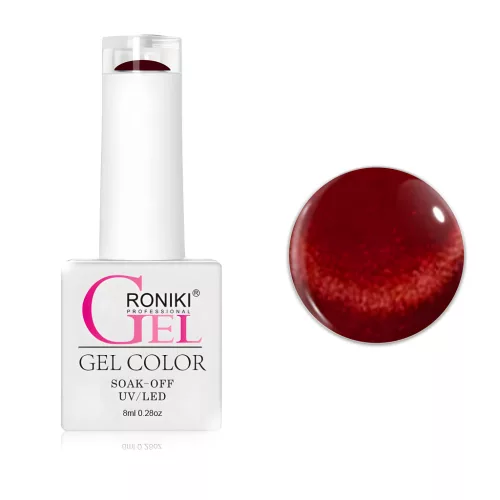 Roniki Hot flame cat eye gél lakk 03 - mágnesezhető