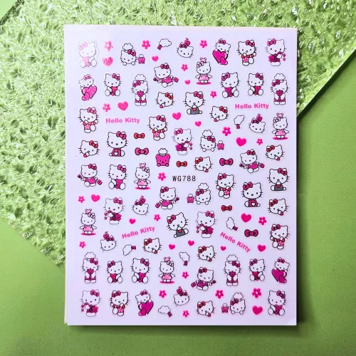 Roniki mesefigurás matrica - öntapadó - Hello Kitty