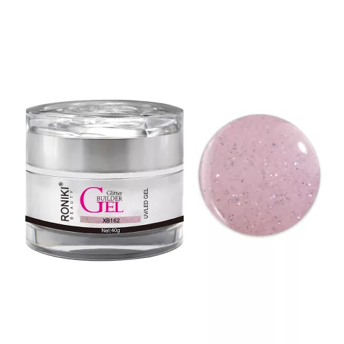 Roniki glitter builder gél - XB162 - 40g
